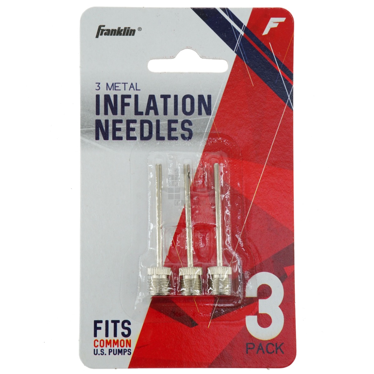Franklin Sports 3118 Metal Ball Inflation Needles, 3 Pack