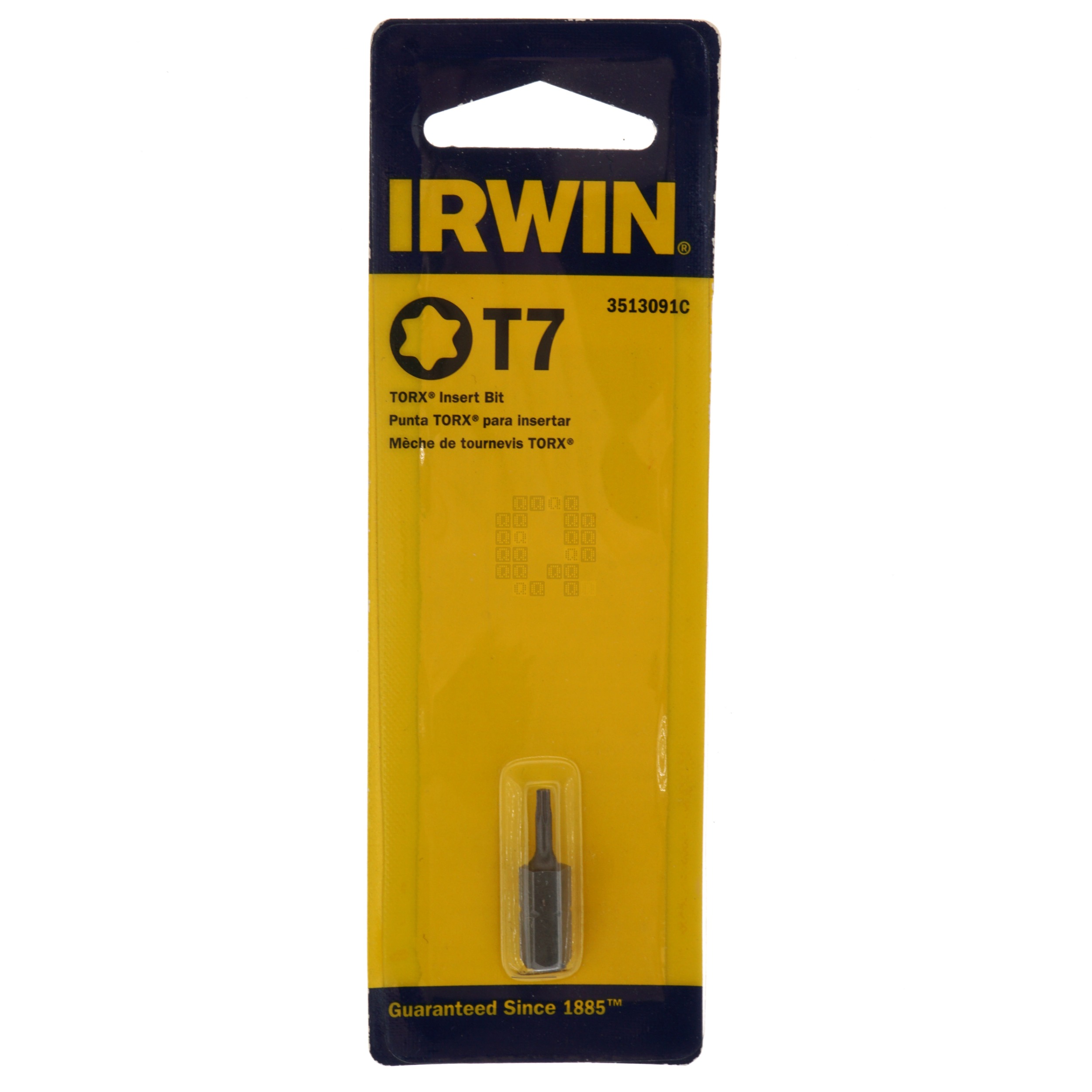 Irwin Industrial Tools 3513091C T7 TORX Insert Bit, 1"