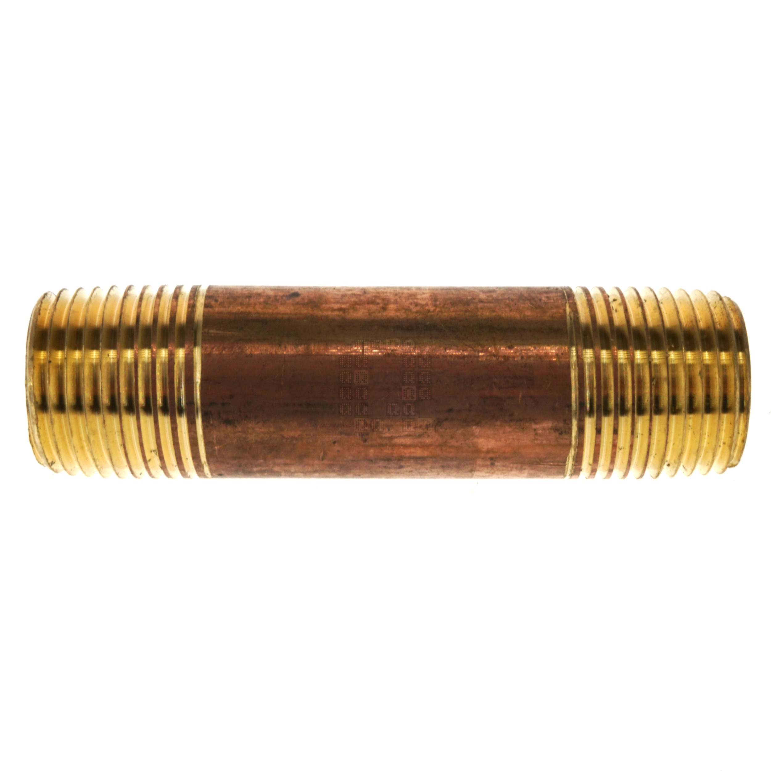 Anderson Metals 38300-0830 1/2" x 3" Red Brass Pipe Nipple