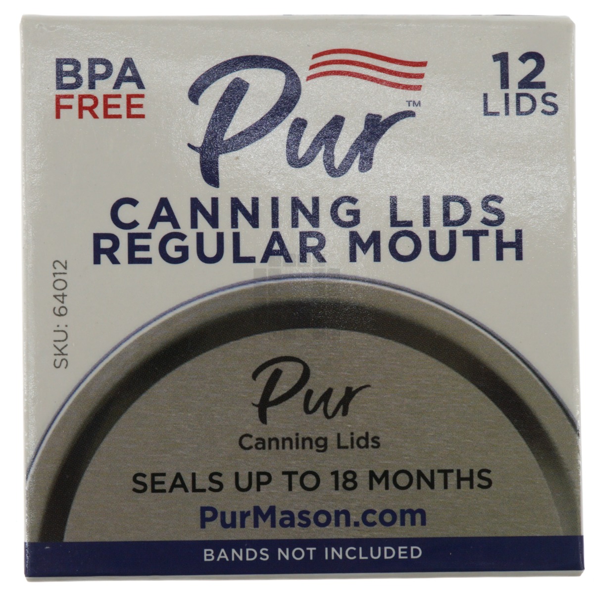 Pur 64012 Regular Mouth Canning Jar Lids, Pack of 12 Lids