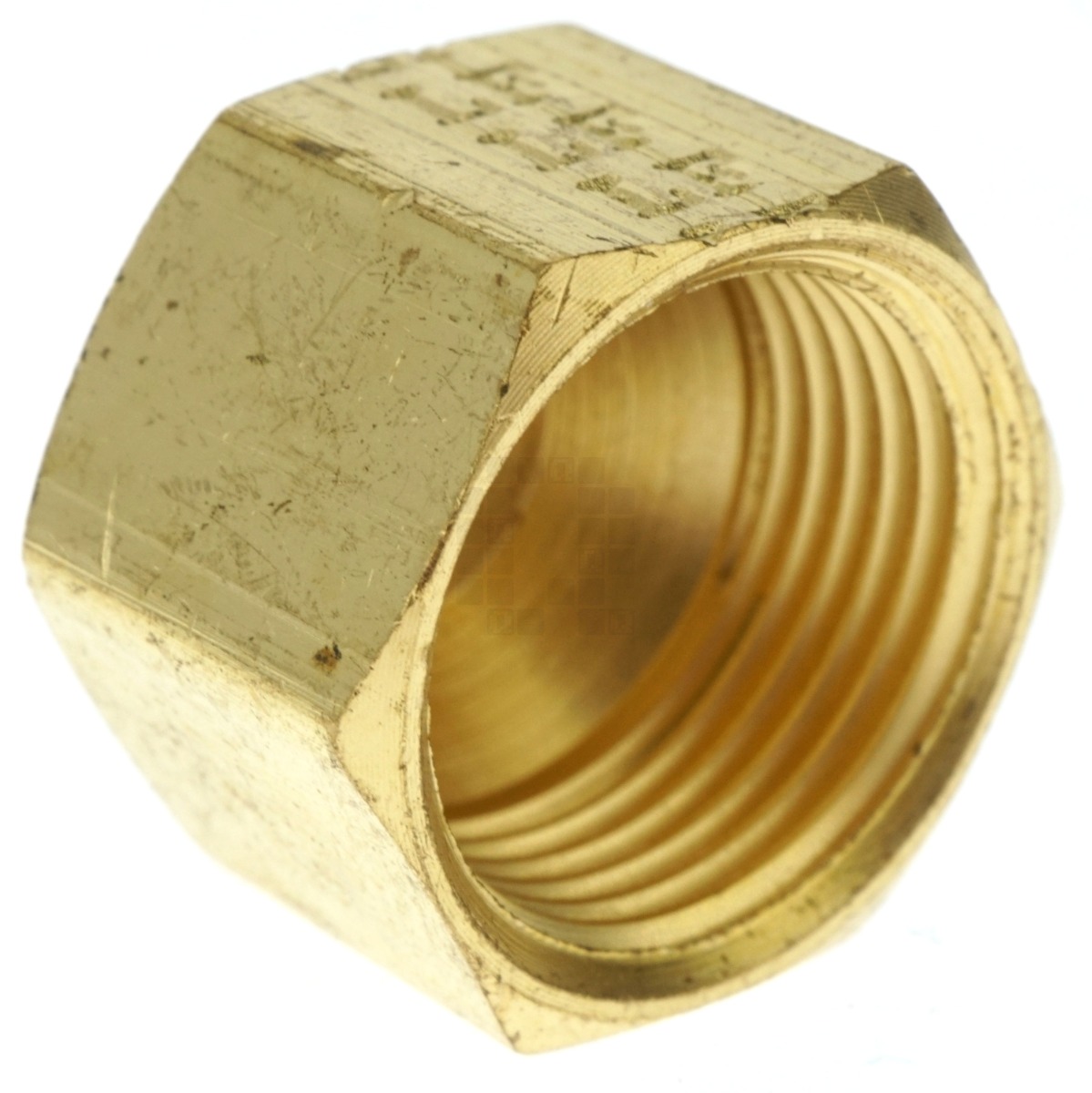 Anderson Metals 730081-06 Brass Compression Tube Cap, 3/8"