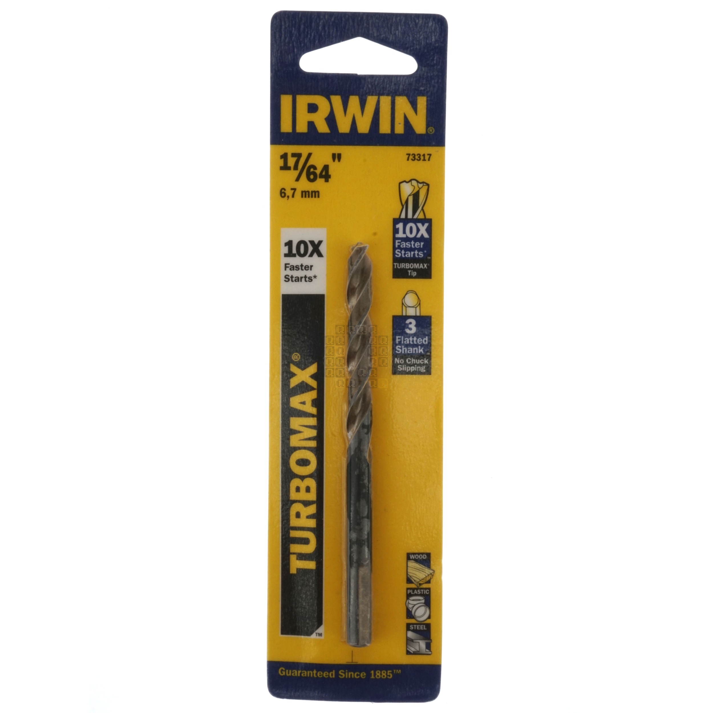 Irwin Industrial Tools 73317 Turbomax 17/64" Drill Bit