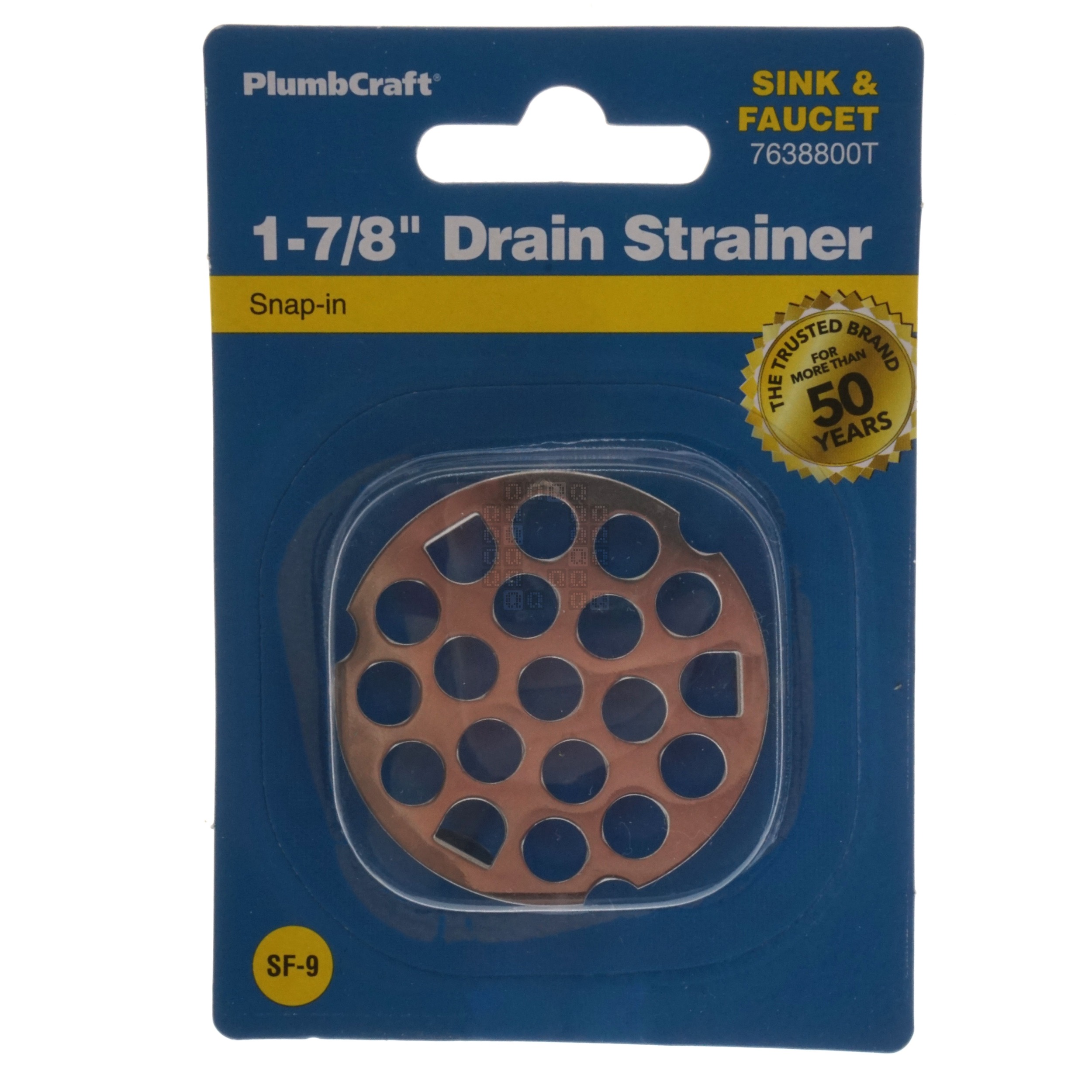 Waxman PlumbCraft 7638800T  1-7/8" Snap-In 3-Prong Stainless Steel Drain Strainer