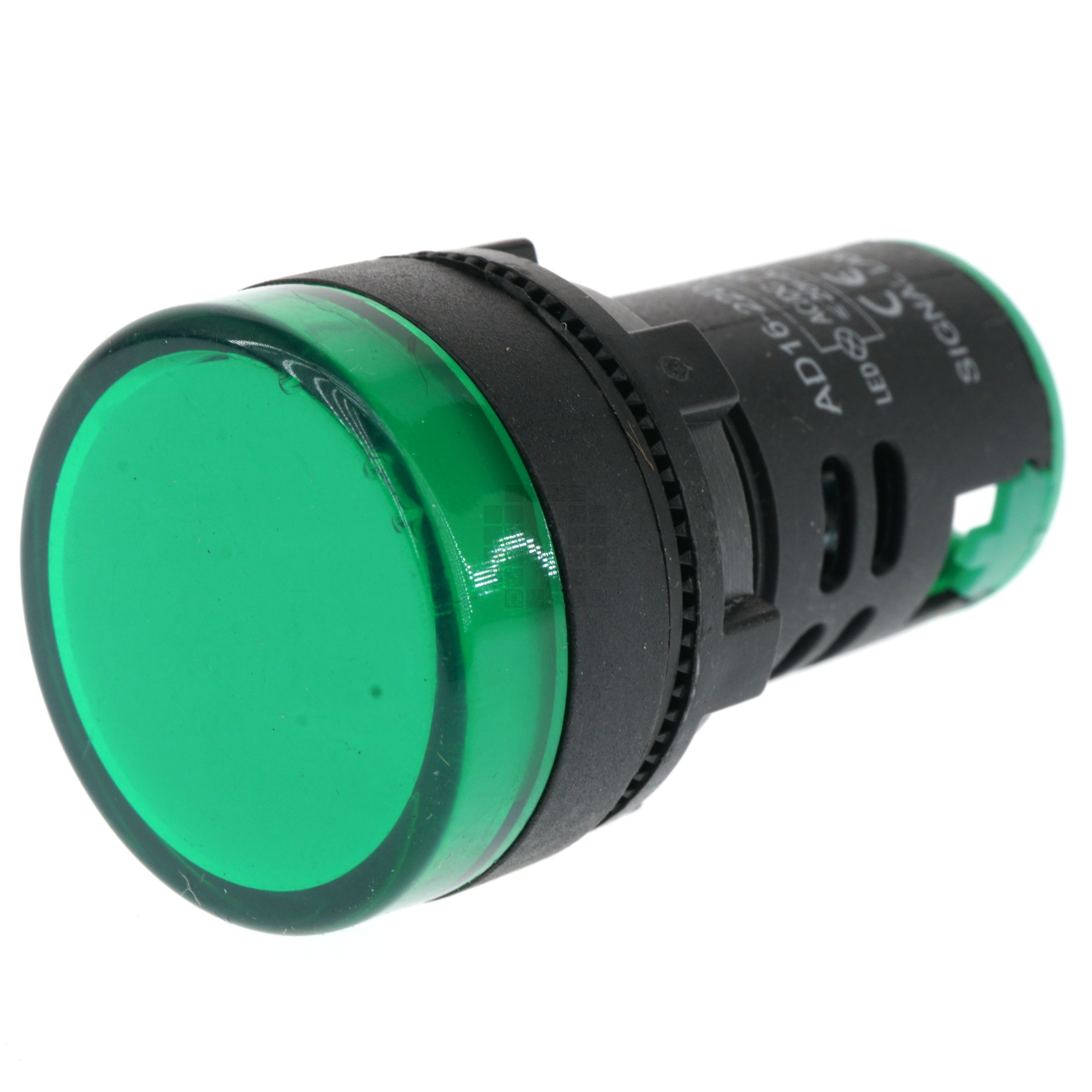 EARU AD16-22D/S26 22mm Panel Mount LED Signal Indicator Light, Green, 110V