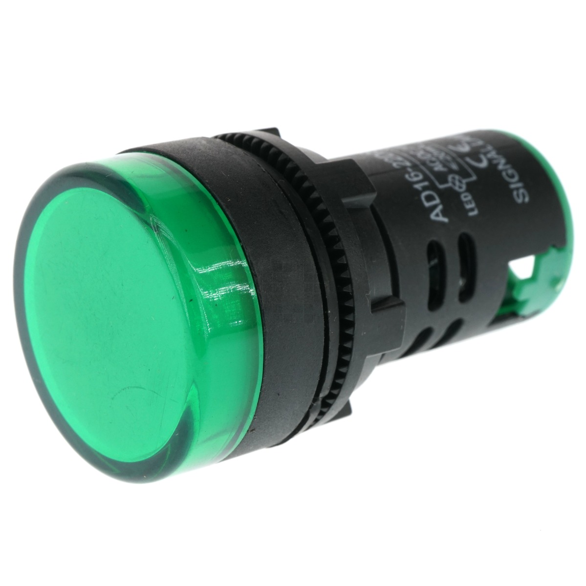 EARU AD16-22D/S 22mm Panel Mount LED Signal Indicator Light, Green 24V
