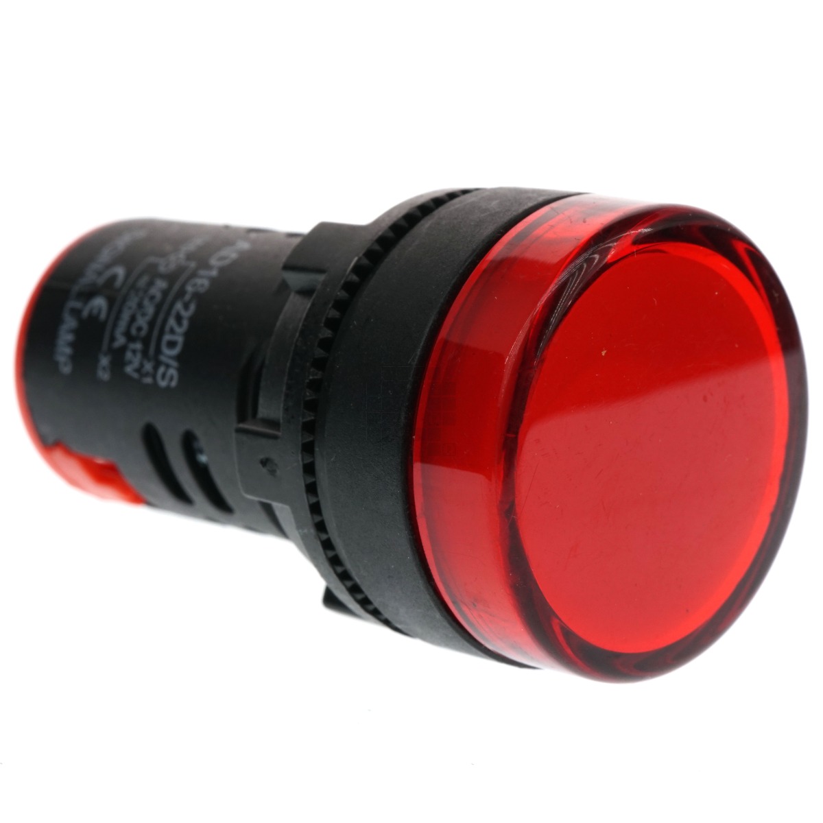EARU AD16-22D/S 22mm Panel Mount LED Signal Indicator Light, Red 12V