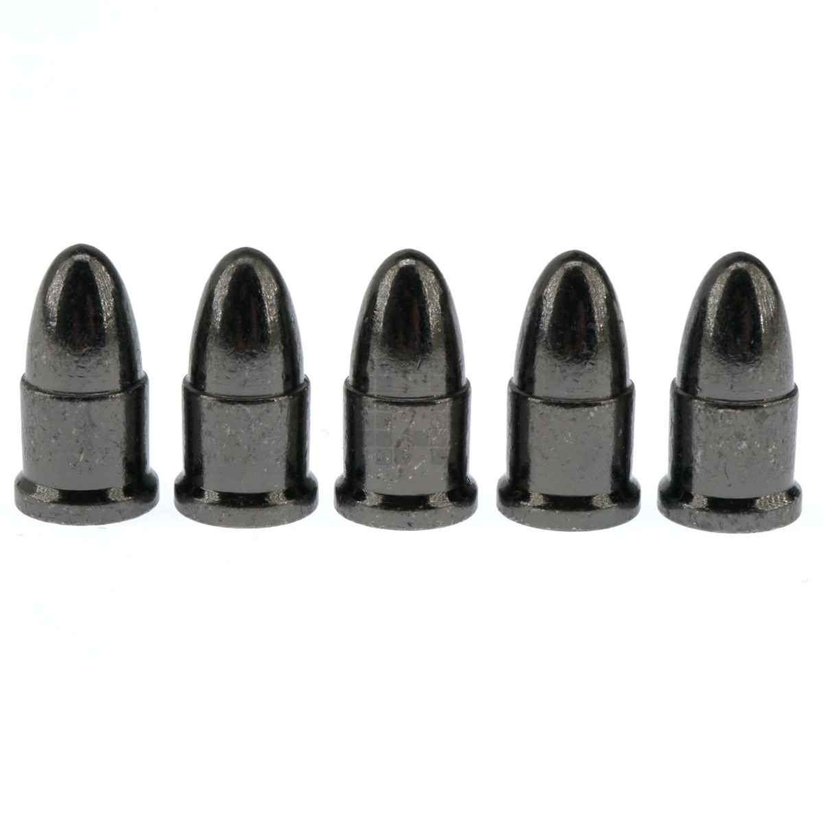 Bullet Spike 8x15mm, Gunmetal, M3-0.5mm Threaded, 5 Pack