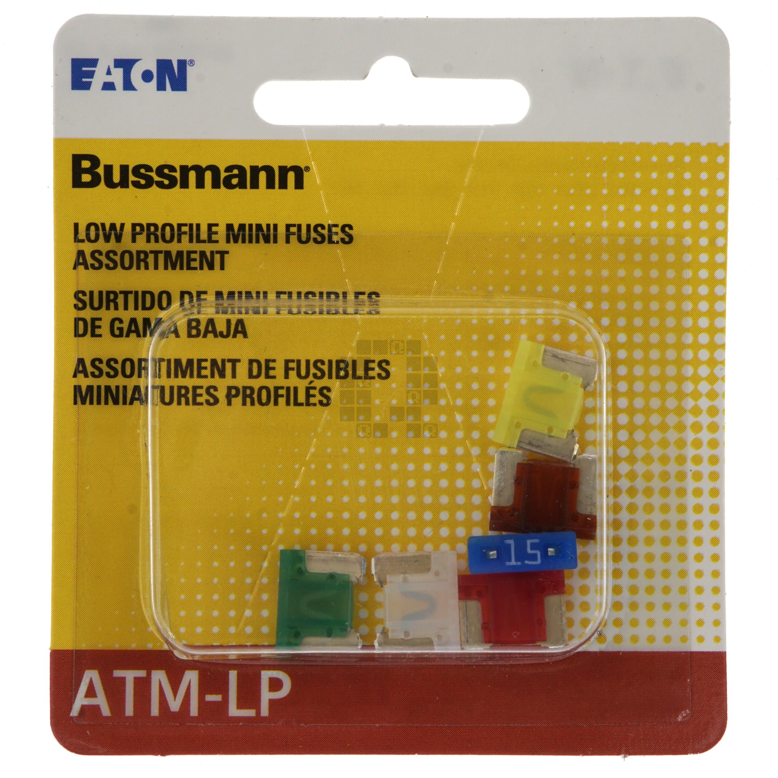 Eaton Bussmann BP/ATM-A6LP-RP 6-Piece Low Profile Mini Fuse Assortment, ATM-LP