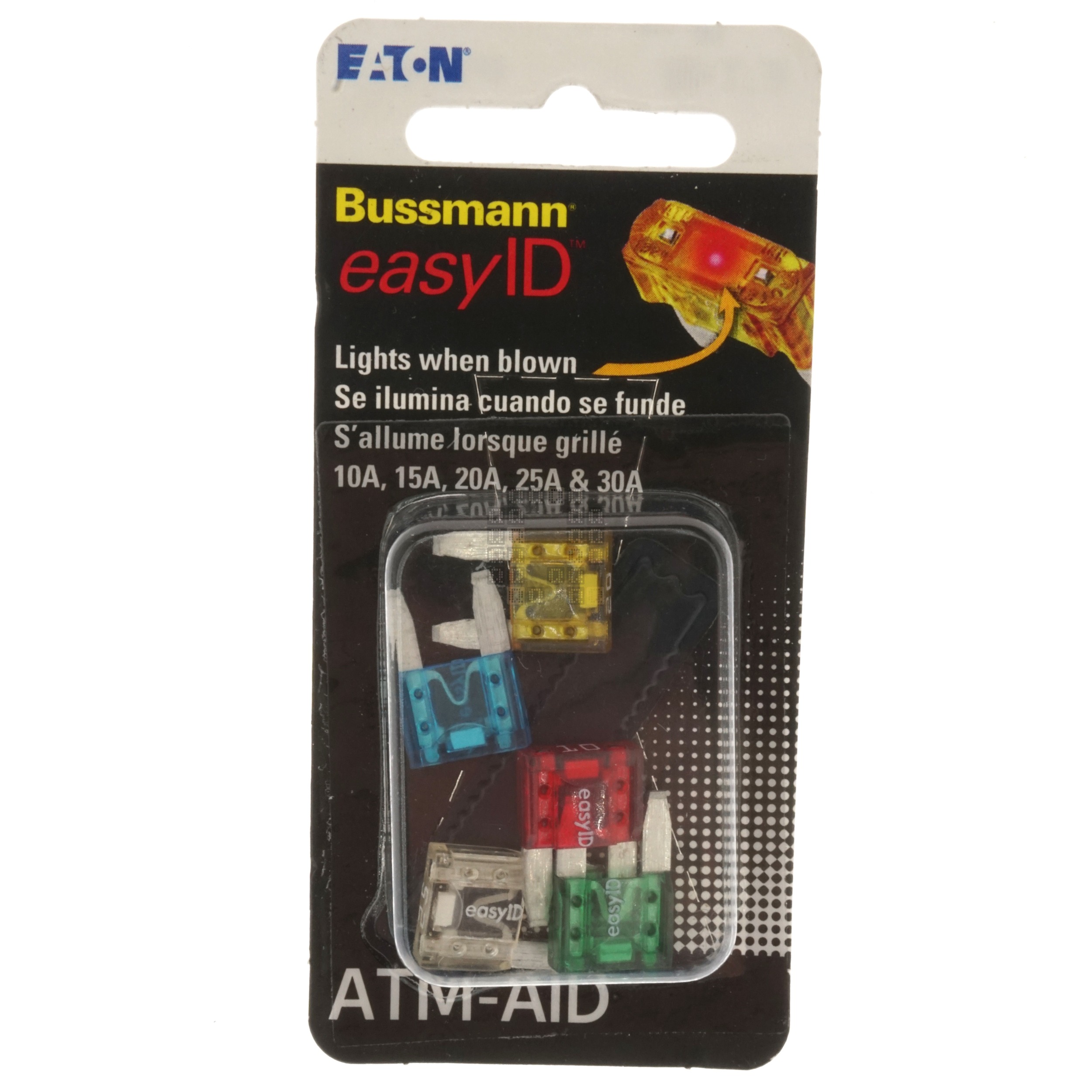 Eaton Bussmann BP/ATM-AID 5-Piece easyID Illuminated ATM Blade Fuse Assortment