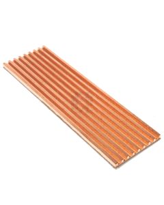 M.2 2280 PCI-E NVME SSD Copper Heatsink w/Thermal Conductive Adhesive, 2mm Height