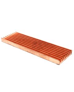 M.2 2280 PCI-E NVME SSD Copper Heatsink w/Thermal Conductive Adhesive, 4mm Height