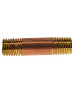 Anderson Metals 38300-0215 Red Brass (Lead Free) 1/8" NPT x 1-1/2" Pipe Nipple