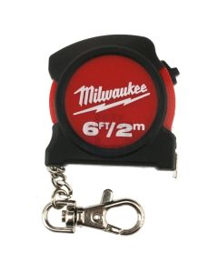 Milwaukee 48-22-5506 6 Foot / 2 Meter Keychain Tape Measure