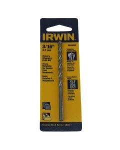 Irwin 5026002 3/16" Rotary Masonry Drill Bit, Tungsten Carbide Tip