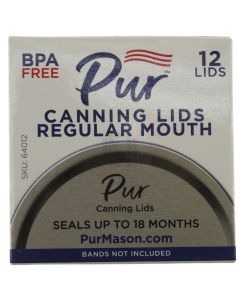 Pur 64012 Regular Mouth Canning Jar Lids, Pack of 12 Lids