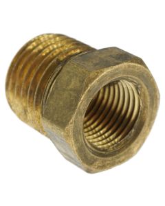 Anderson Metals 756110-0402 1/4" x 1/8" Hex Reducing Adapter, Lead Free Brass