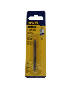 Irwin Hanson 8322 5mm-0.80 High Carbon Steel Plug Tap, M5-0.80