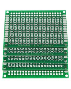 5cm x 7cm Green PCB Printed Circuit Board 32 Pads 5 Pack 432 Holes 