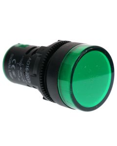 EARU AD16-22D/S 22mm Panel Mount LED Signal Indicator Light, Green 12V