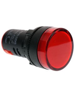 EARU AD16-22D/S 22mm Panel Mount LED Signal Indicator Light, Red 12V