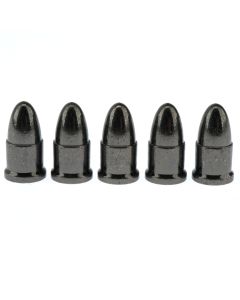 Bullet Spike 8x15mm, Gunmetal, M3-0.5mm Threaded, 5 Pack