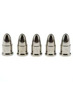 Bullet Spike 8x15mm, Silver, M3-0.5mm Threaded, 5 Pack