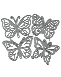 Moth/Butterfly Metal Cutting Die, 4 Piece Set