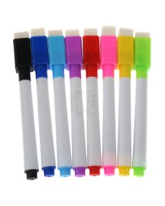 8 Pack Colored Magnetic Dry Erase Marker Set for Children's Drawing Pads