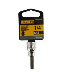 Dewalt DWMT86391OSP 1/4" Chrome Hex Bit Socket, 3/8" Drive, 86-391D