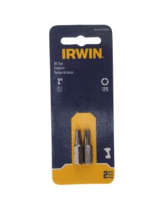 Irwin IWAF21TX252 T25 Torx Bit Tips, 2 Pack, 1" Length