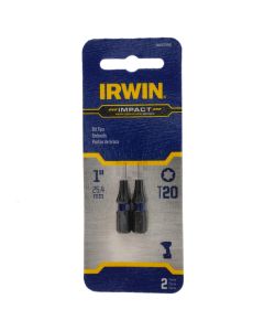 Irwin IWAF31TX202 T20 Torx Impact Bit Tips, 1" Length, 2 Pack
