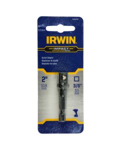 Irwin IWAF36238 1/4" to 3/8" Impact Socket Adapter, 2" Long