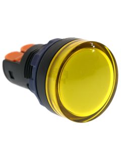 Lanboo 22mm Yellow Diffused Panel Mount LED Indicator Light, 9-24VAC/DC, IP68
