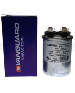 Vanguard RD-17.5-370 Electric Motor Run Capacitor, 17.5 uF, 370 VAC 50-60Hz