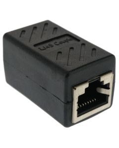 RJ45 CAT6 CAT5e Inline Ethernet Network Cable Coupler Connector, Black