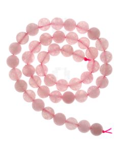 Rose Quartz 8mm Round Beads, 45 Pieces