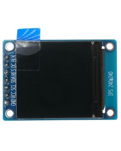 1.3" Inch IPS TFT LCD Display, Full Color 240x240 Pixel, ST7789 Driver, 3.3VDC