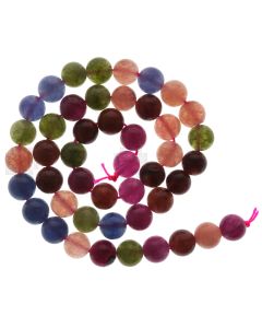 Tourmaline Jade 8mm Round Beads, 45 Pieces