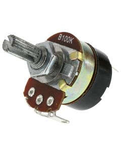 WH138-1 B100K Rotary Linear Potentiometer with SPST Switch, 100K Ohm