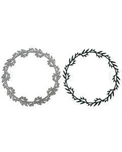 Leafy Wreath Ring Metal Cutting Die