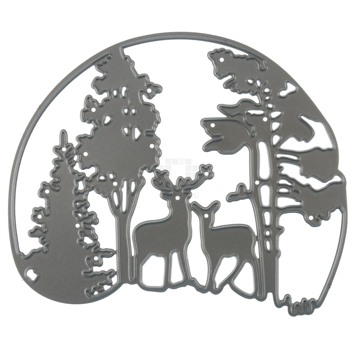 Deer and Buck in Woods Trees Forest Metal Cutting Die