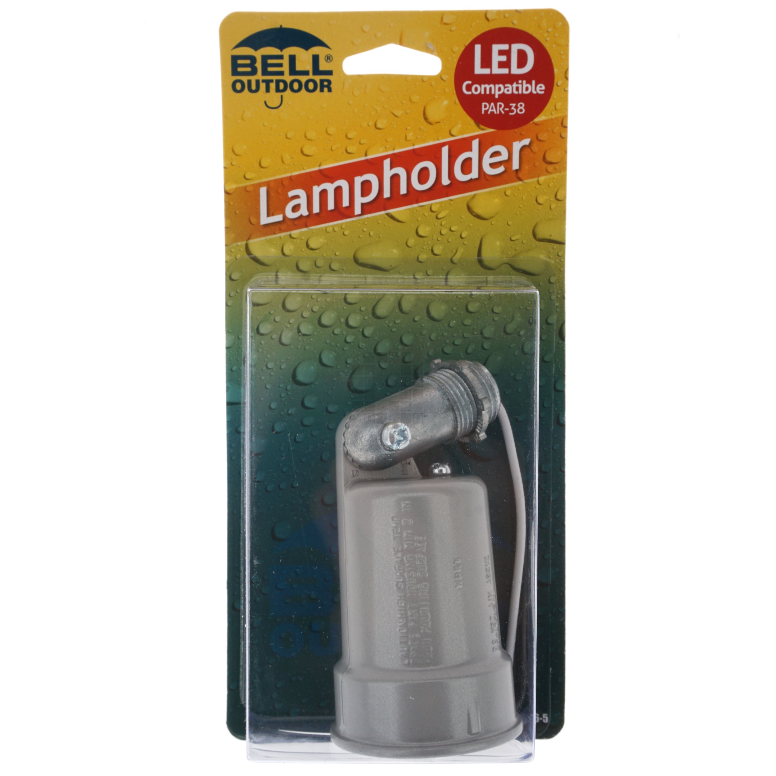 Bell Outdoor 5606-5 Weatherproof Lampholder, Gray PAR-38 150W Max