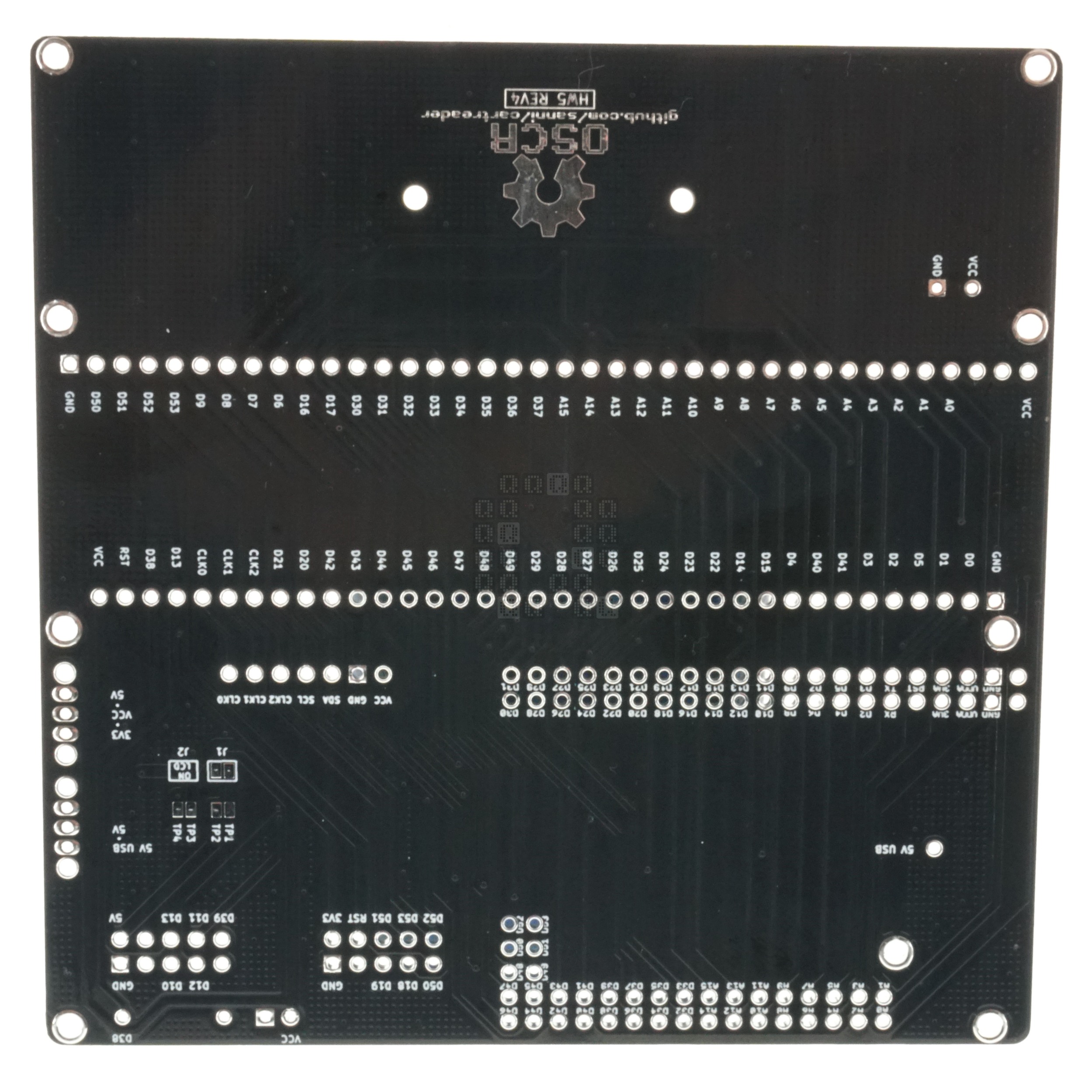 OSCR Sanni Cart Reader HW5 REV4 Main Printed Circuit Board Only, 1.6mm Black