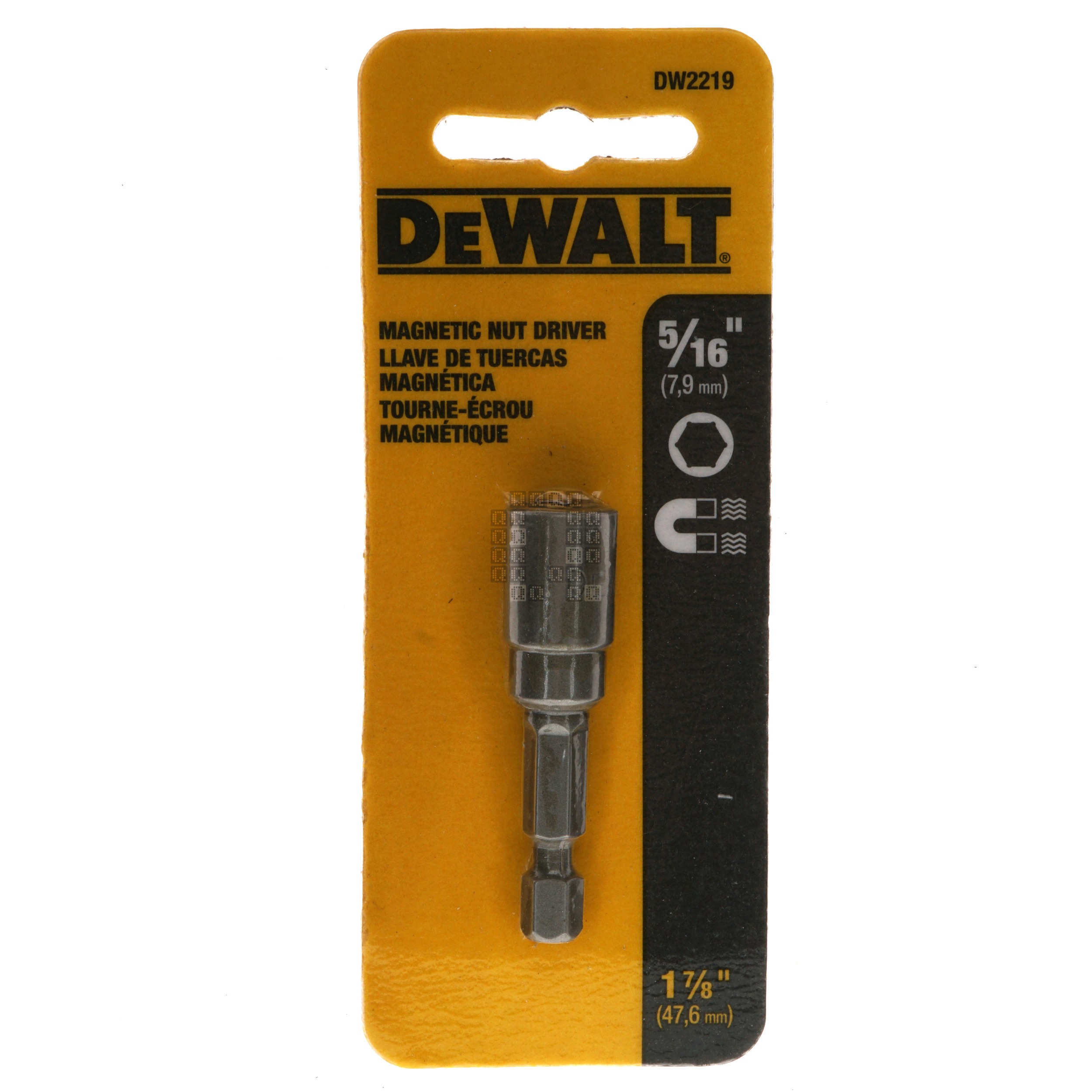 DeWALT DW2219 5/16" Magnetic Nut Driver, 1-7/8" Length