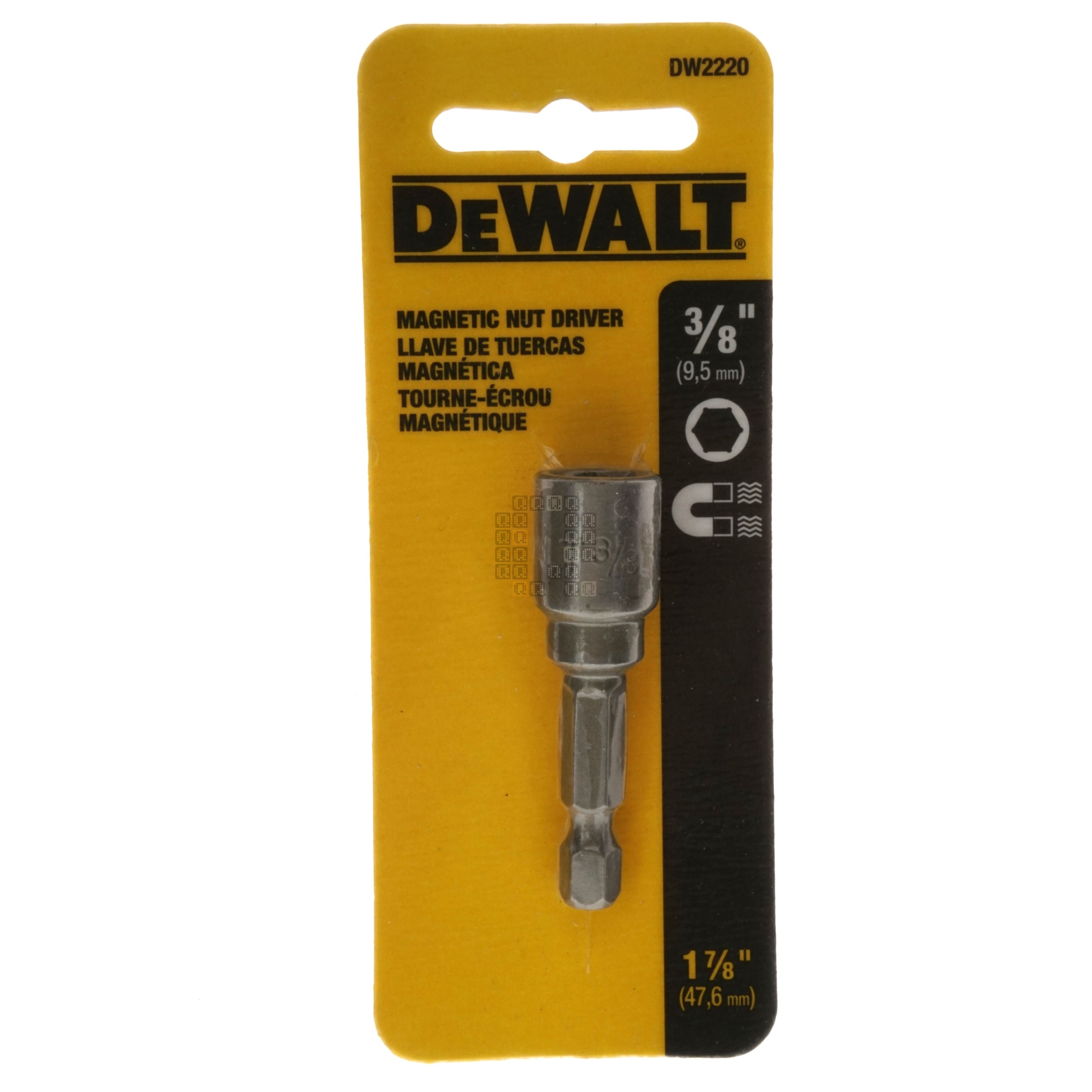 DeWALT DW2220 3/8" Magnetic Nut Driver, 1-7/8" Length