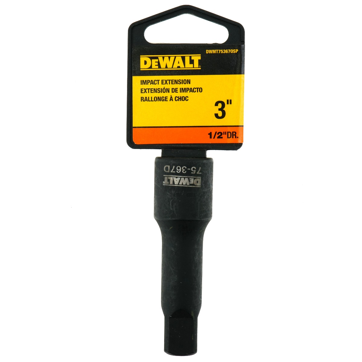 Dewalt DWMT75367OSP 3" Impact Extension, 1/2" Drive, 75-367D