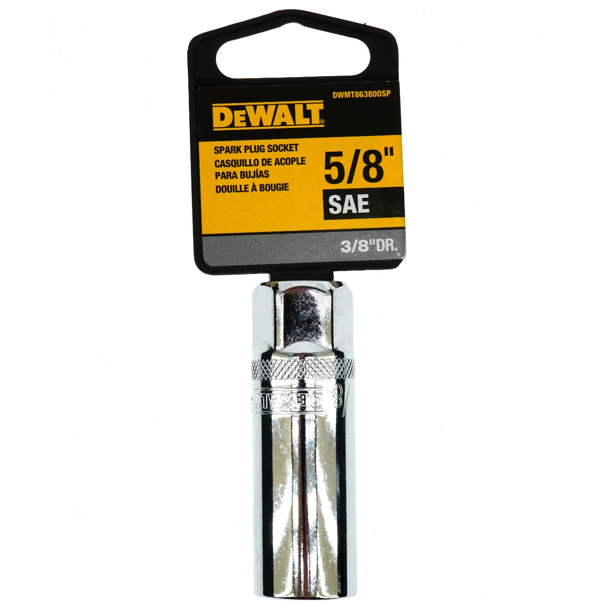 Dewalt DWMT86380OSP 5/8" SAE Spark Plug Socket, 3/8" Drive, 86-380D