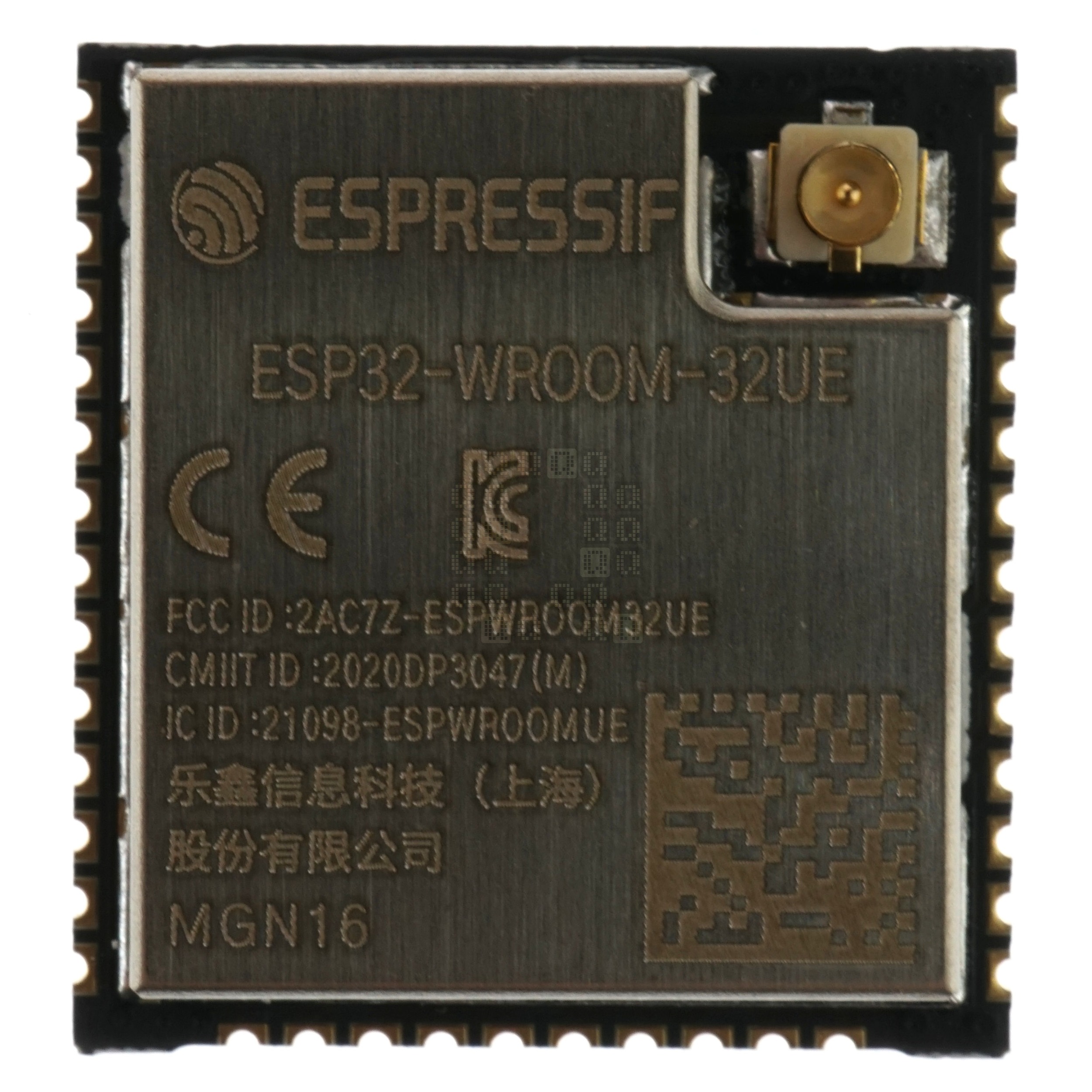 Espressif ESP32-WROOM-32UE-MGN16 Microprocessor with Wi-Fi & Bluetooth, 16MB Flash