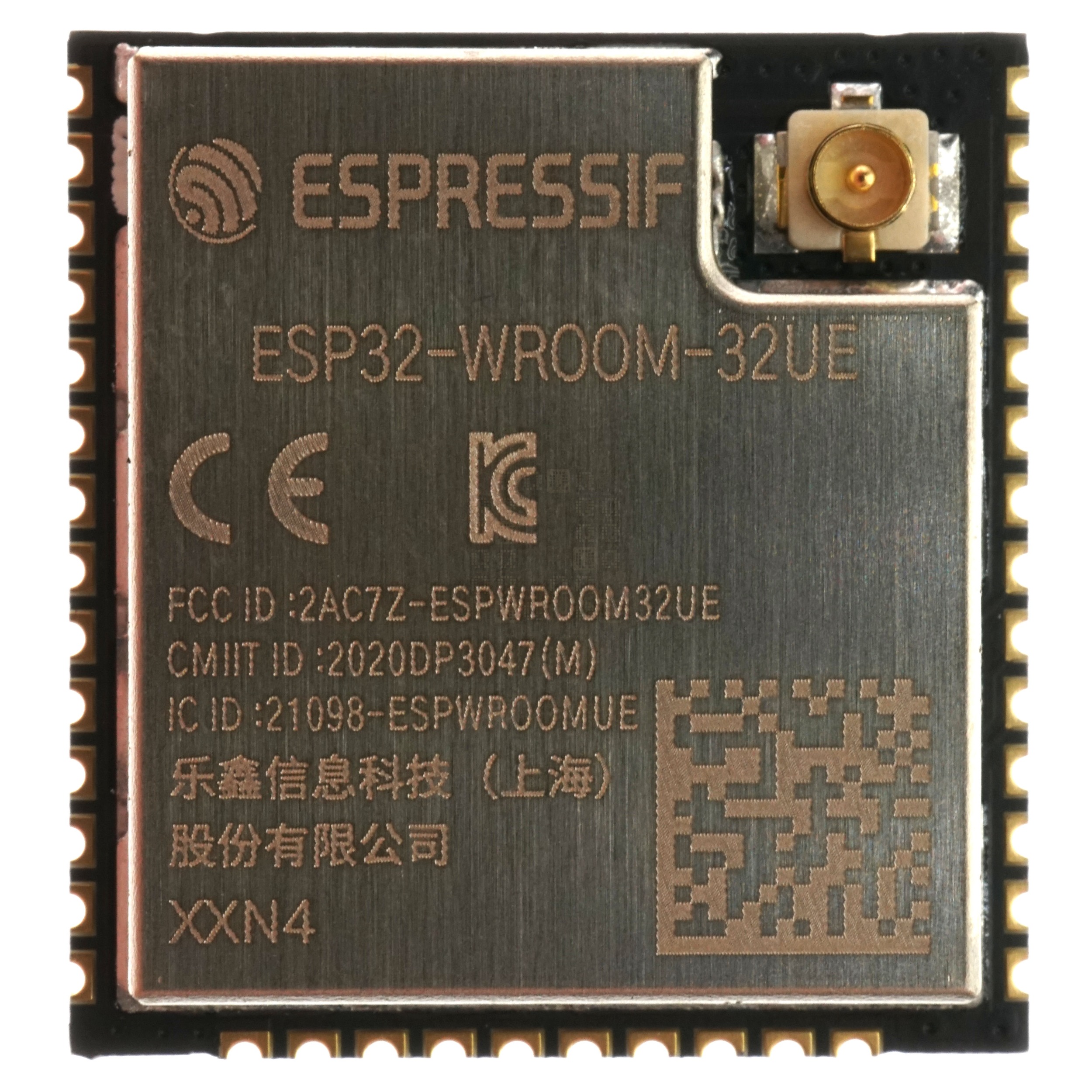 Espressif ESP32-WROOM-32UE-N4 Microprocessor with Wi-Fi & Bluetooth, 4MB Flash