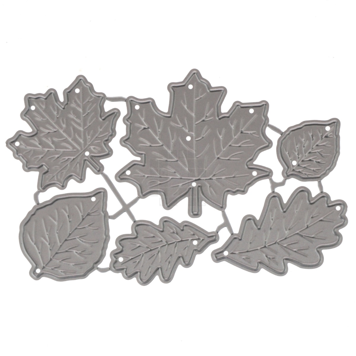 Fall Leaves 6-Piece Metal Cutting Die Set, Maple, Oak & Birch